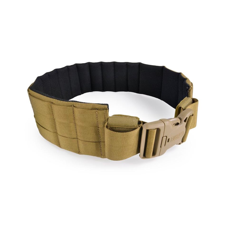 Tactical Padded Battle Belt with Detachable Suspender Straps for Patrol  Army Training Outdoors Duty