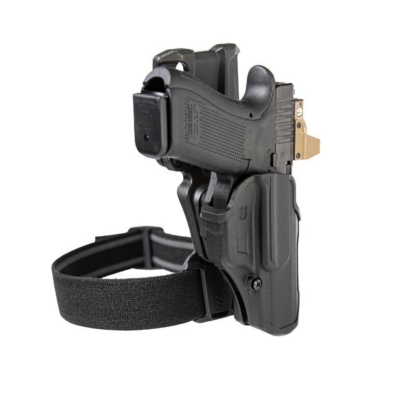 Right Hand Tactical Pistol OWB Belt Gun Holster with Molle Single Magazine  Pouch